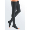 CALZA COSCIA AUTOREGGENTE CORTA MEDIVEN PLUS PRIMA CLASSE DI COMPRESSIONE NERA