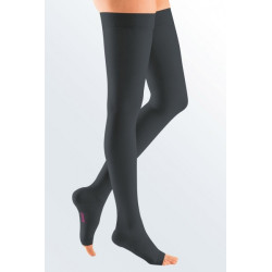 CALZA COSCIA AUTOREGGENTE LUNGA MEDIVEN PLUS PRIMA CLASSE DI COMPRESSIONE NERO