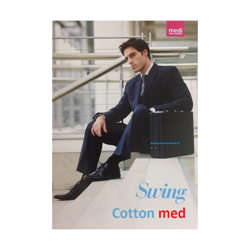 GAMBALETTI UOMO SWING COTTON MED 70 DENARI 15mmHg