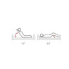 LETTO DA DEGENZA 2 MANOVELLE LARGHEZZA 120 cm