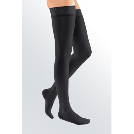 CALZA COSCIA AUTOREGGENTE LUNGA MEDIVEN ELEGANCE PRIMA CLASSE DI COMPRESSIONE NERO