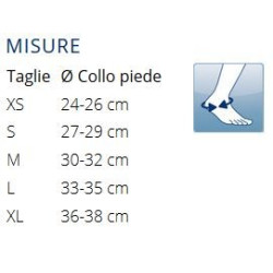 Cavigliera stabilizzante con bendaggio a 8