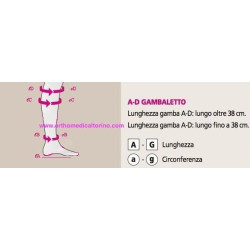 GAMBALETTO LUNGO DUOMED SECONDA CLASSE DI COMPRESSIONE