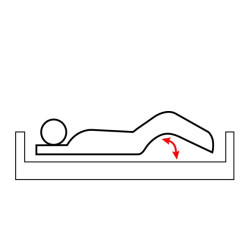 LETTO DA DEGENZA TRE SNODI ELETTRICO LARGHEZZA 90 cm