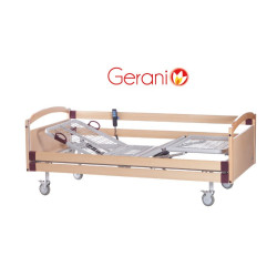 LETTO DEGENZA A TRE SNODI SU RUOTE ELETTRICO SMONTABILE GERANIO