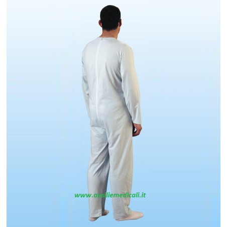 PIGIAMA UOMO FRESCO COTONE CERNIERA POSTERIORE