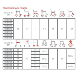 SEDIA COMODA RECLINABILE RUOTE 20