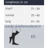 Tabella misure lunghezze Gambaletto Magic A-D Sigvaris Classe 2