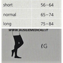 Tabella misure lunghezze Calza Coscia autoreggente Magic A-G Sigvaris Classe 2 compressione 23-32 mmHg