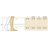 Tabella misure circonferenze Gambaletti Traditional 504 A-D Sigvaris Classe 3