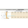 Tabella misure circonferenze Gambaletti Traditional 505 A-D Sigvaris Quarta Classe compressione