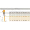 Tabella misure Calza Autoreggente Traditional 503 A-G Sigvaris Classe 2