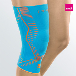 Ginocchiera elastica con anello rotuleo in silicone GENUMEDI E+ MOTION