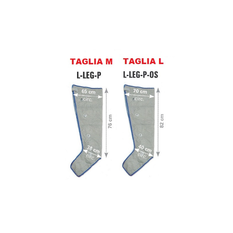 GAMBALE SINISTRO PER PRESSOTERAPIA