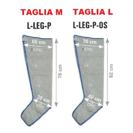 GAMBALE SINISTRO PER PRESSOTERAPIA