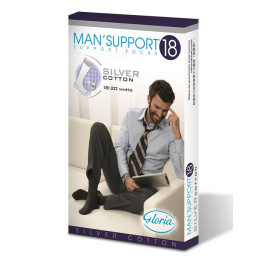 Gambaletti uomo Man'Support 18 Silver Cotton