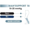 Gambaletti uomo Man'Support 18 Silver Cotton