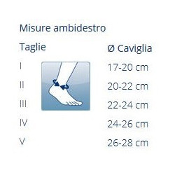 LEVAMED E+MOTION Cavigliera elastica con supporto in silicone