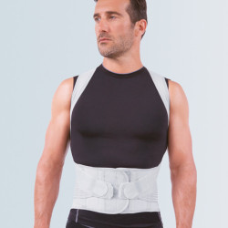 Corsetto semirigido con filo d'argento BACKSILVER