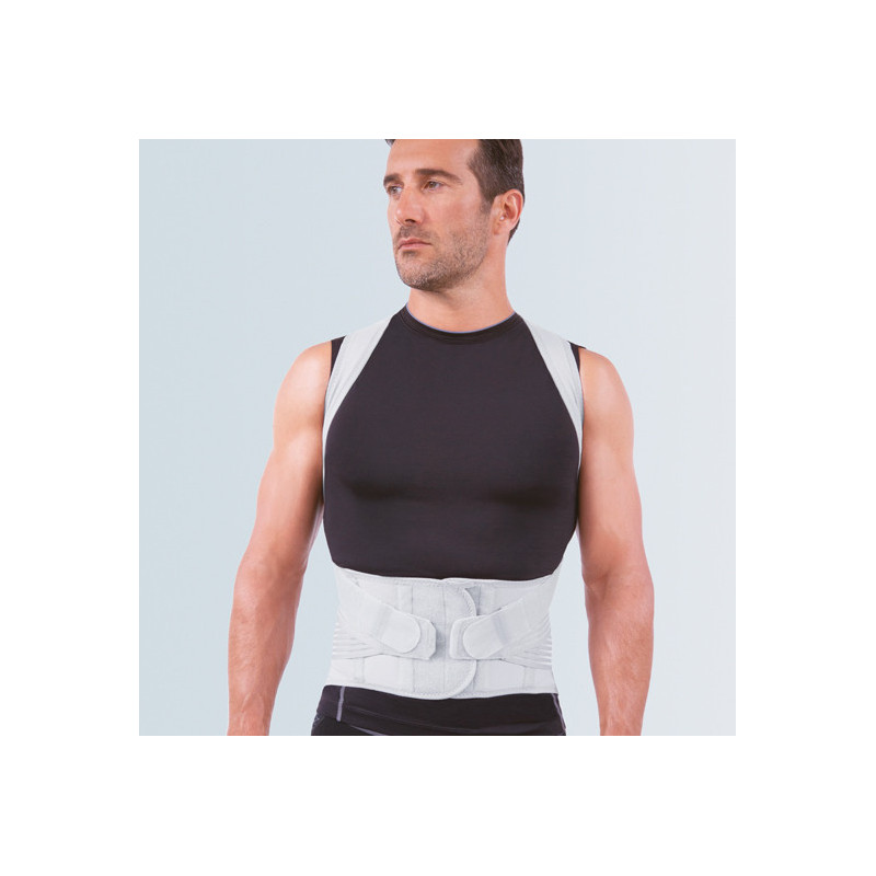 Corsetto semirigido con filo d'argento BACKSILVER