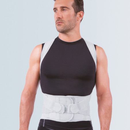 Corsetto semirigido con filo d'argento BACKSILVER