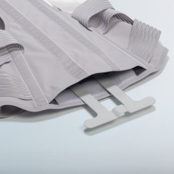 Corsetto semirigido con filo d'argento BACKSILVER
