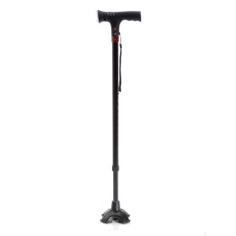 BASTONE IN ALLUMINIO CON LUCE DI CORTESIA E AVVISO ACUSTICO
