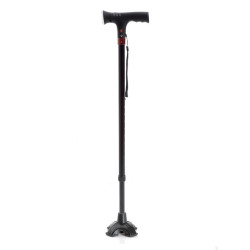 BASTONE IN ALLUMINIO CON LUCE DI CORTESIA E AVVISO ACUSTICO