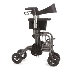 ROLLATOR PIEGHEVOLE IN ALLUMINIO VERNICIATO