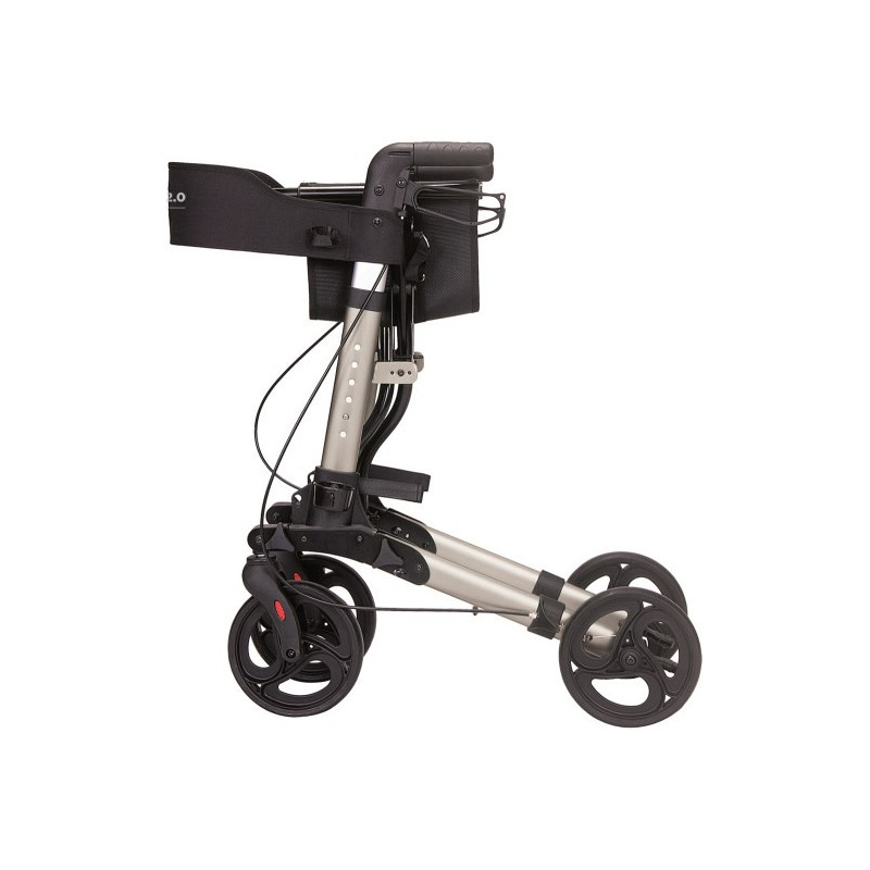 ROLLATOR PIEGHEVOLE IN ALLUMINIO VERNICIATO OCEANO