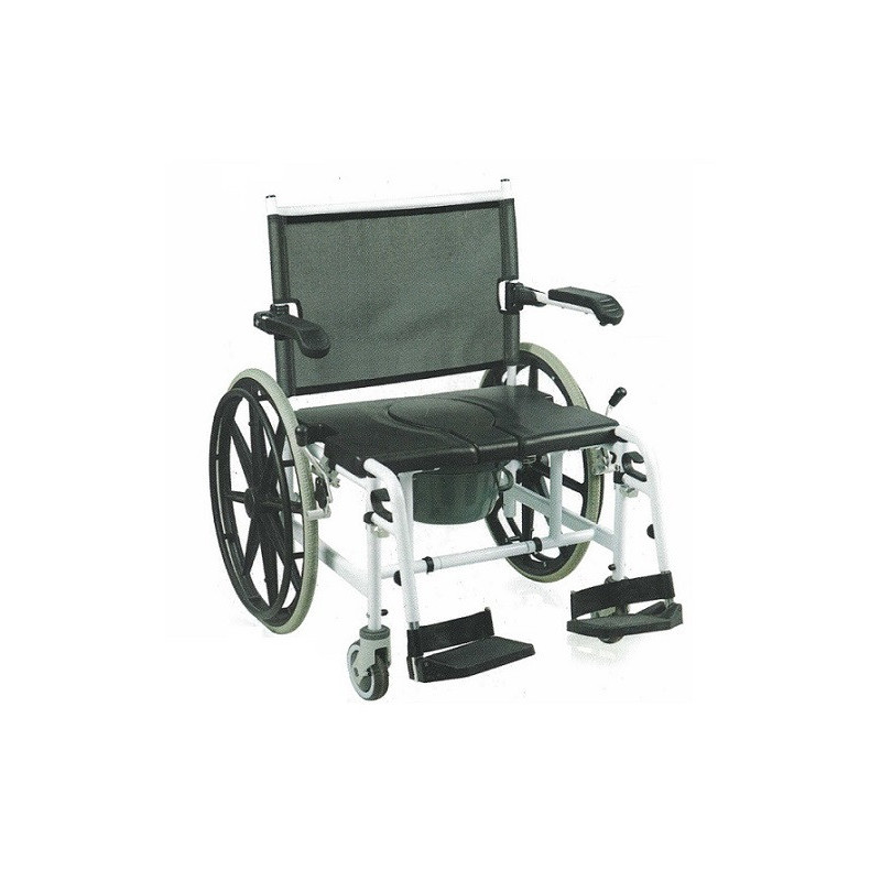 SEDIA BARIATRICA PER DOCCIA E WC AD AUTOSPINTA