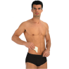 SLIP CONTENITIVO NERO A VITA BASSA