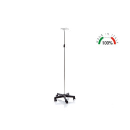 Piantana per ipordermoclisi 4 ganci