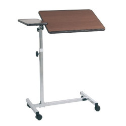 VASSOIO DA LETTO MANUALE 2 PIANI MARRONE
