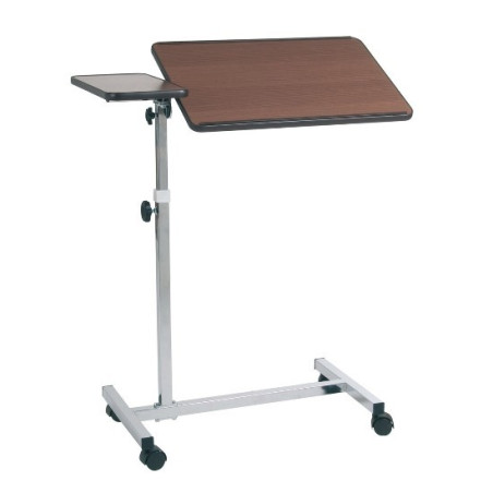 VASSOIO DA LETTO MANUALE 2 PIANI MARRONE