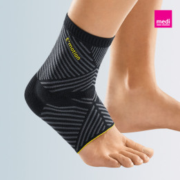 LEVAMED E+MOTION Cavigliera elastica con supporto in silicone