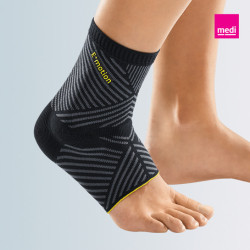 LEVAMED E+MOTION Cavigliera elastica con supporto in silicone