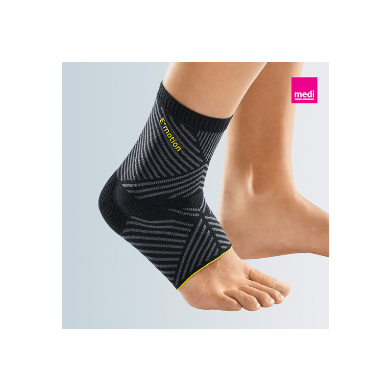 LEVAMED E+MOTION Cavigliera elastica con supporto in silicone