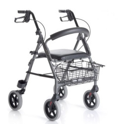 ROLLATOR PIEGHEVOLE IN ALLUMINIO VERNICIATO