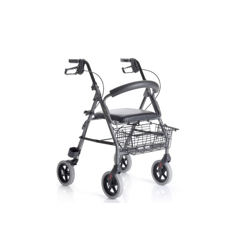 ROLLATOR PIEGHEVOLE IN ALLUMINIO VERNICIATO