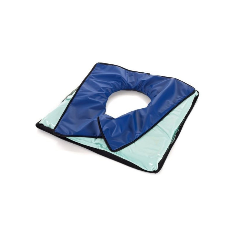 CUSCINO GEL FLUIDO CON FORO 42X42 Cm