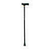 BASTONE IN ALLUMINIO ANODIZZATO COLORE NERO PIEGHEVOLE DA VAGGIO