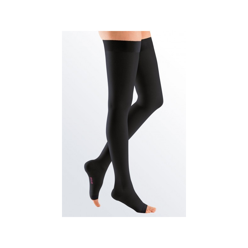 CALZA COSCIA AUTOREGGENTE CORTA MEDIVEN PLUS TERZA CLASSE DI COMPRESSIONE NERA