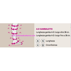 GAMBALETTO CORTO MEDIVEN PLUS TERZA CLASSE DI COMPRESSIONE BEIGE
