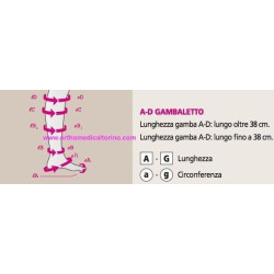 GAMBALETTO LUNGO MEDIVEN PLUS TERZA CLASSE DI COMPRESSIONE NERO